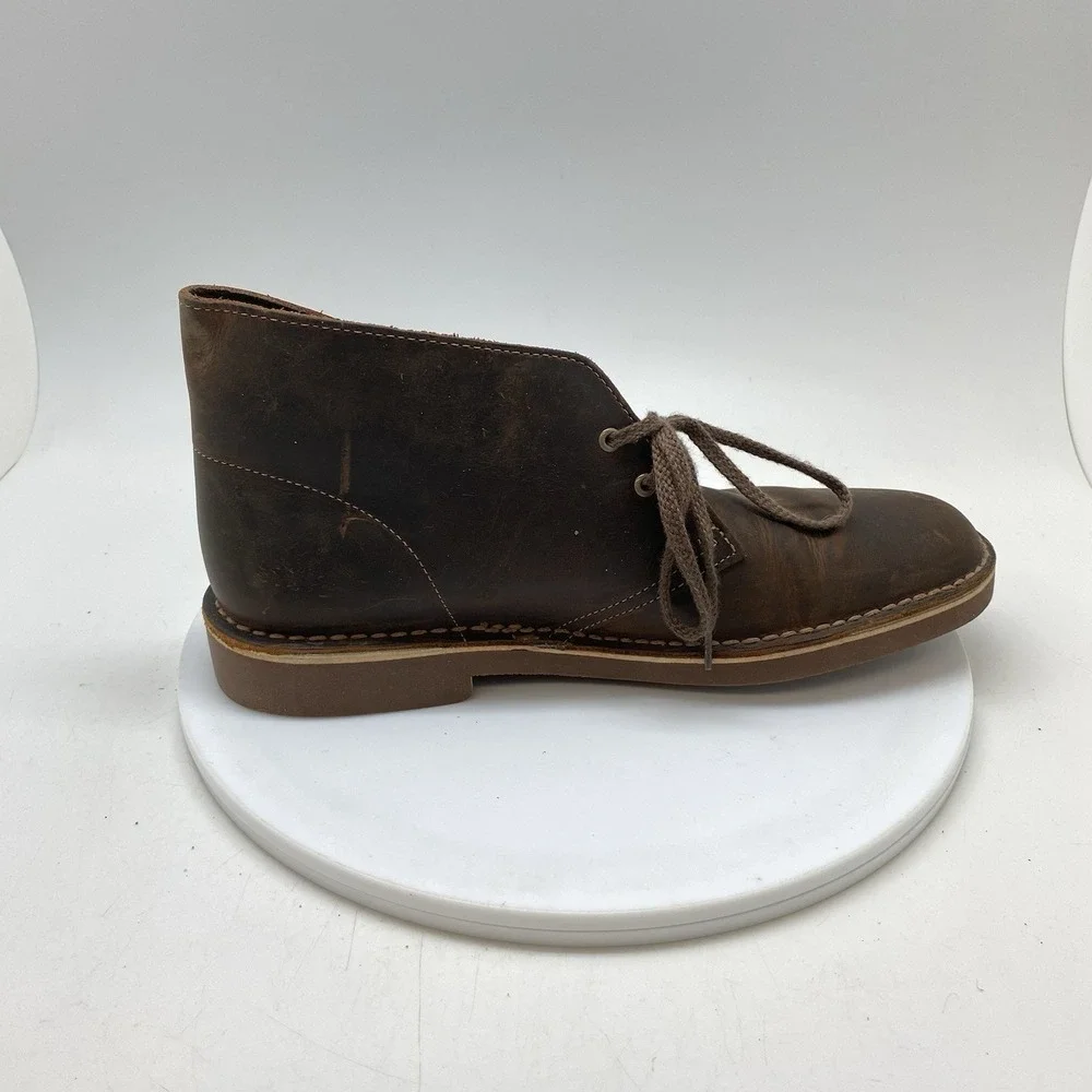 Clarks Bushacre Boots Mens 9 M Brown Casual Chukka Preppy Ankle Shoes 15522